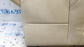 Right rear seat backrest for Cadillac CTS 14-15, beige leather, with armrest, ready to clean
