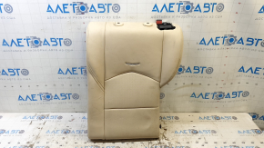 Left rear seat back for a Cadillac CTS 14-15, beige leather, tear, needs cleaning