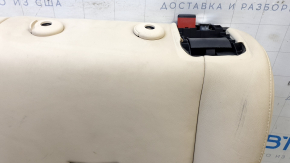 Left rear seat back for a Cadillac CTS 14-15, beige leather, tear, needs cleaning