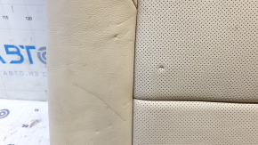 Left rear seat back for a Cadillac CTS 14-15, beige leather, tear, needs cleaning