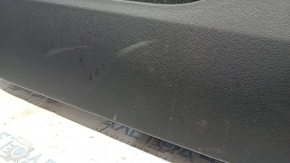 Front left door panel for Volvo XC40 19-25, black, memory foam, black leather armrest, gray trim, with arm, dent, scratches
