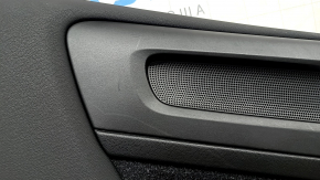 Black door panel, rear left, Volvo XC40 19-25, black leather armrest, with handle, scratches