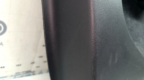 Black door panel, rear left, Volvo XC40 19-25, black leather armrest, with handle, scratches