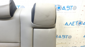 Right rear seat backrest for Toyota Camry v55 15-17 usa SE, combined gray, gray stitching, with armrest, needs cleaning, dented