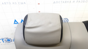 Right rear seat backrest for Toyota Camry v55 15-17 usa SE, combined gray, gray stitching, with armrest, needs cleaning, dented