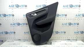 Black rear right door panel for Volvo XC40 19-25, black leather armrest with handle, scratches, nicks