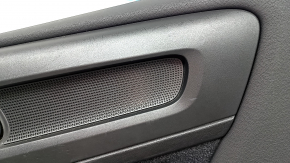 Black rear right door panel for Volvo XC40 19-25, black leather armrest with handle, scratches, nicks