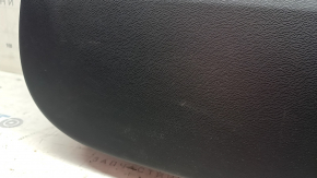 Volvo XC40 19-25 front right door panel, black, memory foam, black leather armrest, gray trim, with arm, dent, scratches