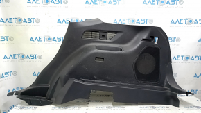 Right arch trim for Ford Edge 15-24, black, with subwoofer, scratches, scuffs, cracks