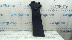 Left center pillar trim, upper belt, Volvo XC40 19-25, black, scratches
