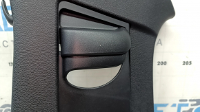Left center pillar trim, upper belt, Volvo XC40 19-25, black, scratches