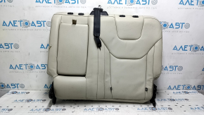 Rear seat backrest, 2nd row, left, Ford Edge 15-24, gray leather, with armrest, with belt, dry-cleanable