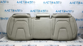 Ford Edge 15-24 rear seat cushion, gray leather, pitted, cracked