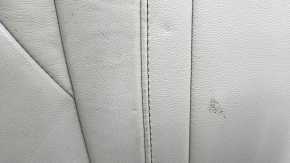 Ford Edge 15-24 rear seat cushion, gray leather, pitted, cracked