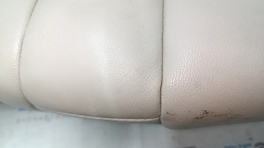 Ford Edge 15-24 rear seat cushion, gray leather, pitted, cracked