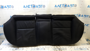Acura ILX 13-15 rear seat cushion, black leather, perforated, for cleaning