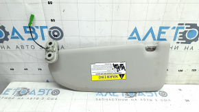 Right sun visor for Volvo XC40 19-25, gray, without hook, with backlight, dry-cleanable