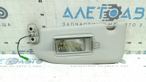 Left sun visor for Volvo XC40 19-25, gray, without hook, with backlight, dry-cleanable