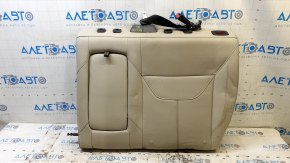 Left rear seat backrest for Ford Focus mk3 15-18, beige leather, with seat belt and armrest, ready for cleaning