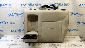 Left rear seat backrest for Ford Focus mk3 15-18, beige leather, with seat belt and armrest, ready for cleaning
