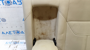 Left rear seat backrest for Ford Focus mk3 15-18, beige leather, with seat belt and armrest, ready for cleaning