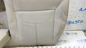 Left rear seat backrest for Ford Focus mk3 15-18, beige leather, with seat belt and armrest, ready for cleaning