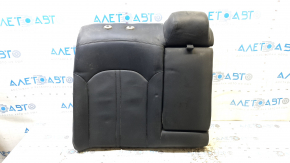 Right rear seat back for Hyundai Sonata 15-17, black leather, perforation, tears