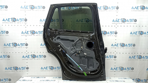 Rear left door assembly BMW X1 F48 16-22 tinted, brown C07, dent, bump