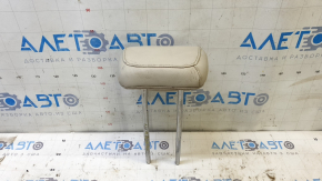 Rear central headrest for Ford Focus mk3 15-18, restyling, type 2, beige leather, for cleaning