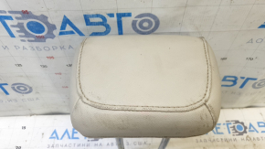 Rear central headrest for Ford Focus mk3 15-18, restyling, type 2, beige leather, for cleaning