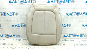 BMW X1 F48 19-22 passenger seat cushion upholstery, beige Sensatec leather, Oyster, heated, dry-cleanable