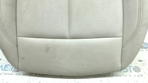 BMW X1 F48 19-22 passenger seat cushion upholstery, beige Sensatec leather, Oyster, heated, dry-cleanable