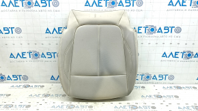 Driver's seat cushion upholstery for BMW X1 F48 19-22, beige leather, Sensatec, Oyster, heated, dry-cleanable