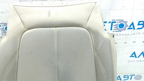 Driver's seat cushion upholstery for BMW X1 F48 19-22, beige leather, Sensatec, Oyster, heated, dry-cleanable