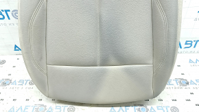 Driver's seat cushion upholstery for BMW X1 F48 19-22, beige leather, Sensatec, Oyster, heated, dry-cleanable