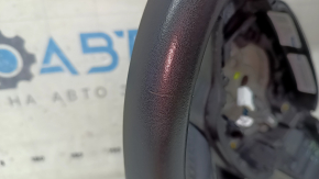 Volvo XC40 19-25 black leather steering wheel with heating, scratches, needs dry cleaning, scuffs