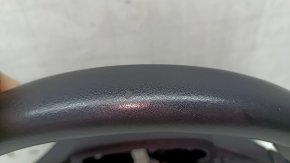 Volvo XC40 19-25 black leather steering wheel with heating, scratches, needs dry cleaning, scuffs