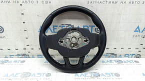 Volvo XC40 19-25 black leather steering wheel with heating, scratches, needs dry cleaning, scuffs