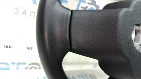 Volvo XC40 19-25 black leather steering wheel with heating, scratches, needs dry cleaning, scuffs