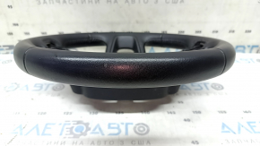 Volvo XC40 19-25 black leather steering wheel with heating, scratches, needs dry cleaning, scuffs