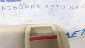 Left rear seat backrest for Ford Fusion mk5 13-16 SE, beige leather, with armrest and belt, for cleaning