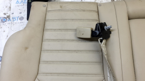 Left rear seat backrest for Ford Fusion mk5 13-16 SE, beige leather, with armrest and belt, for cleaning