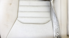 Left rear seat backrest for Ford Fusion mk5 13-16 SE, beige leather, with armrest and belt, for cleaning