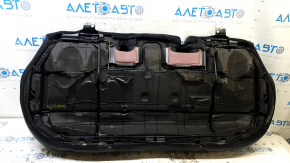 Jeep Compass 17 rear seat cushion - leather + black cloth, black stitching