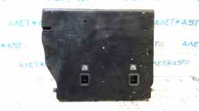 Left rear seat back for Jeep Compass 22-25, leather + black cloth, with belt and armrest, black stitching, tear