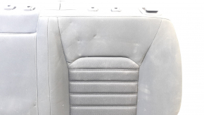 Rear row of seats, upper left part, Ford Fusion mk5 17-20, black cloth, with belt, dent, needs cleaning