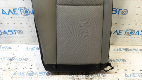 Right rear seat backrest for Buick Encore 13-16, black and gray combination leather with gray cloth, with armrest and belt, for cleaning