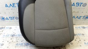 Right rear seat cushion for Buick Encore 13-16, black and gray combination leather with gray cloth, stains