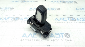 Volvo XC40 19-22 black glossy gearshift knob, black leather with black stitching, scratches