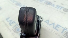 Volvo XC40 19-22 black glossy gearshift knob, black leather with black stitching, scratches